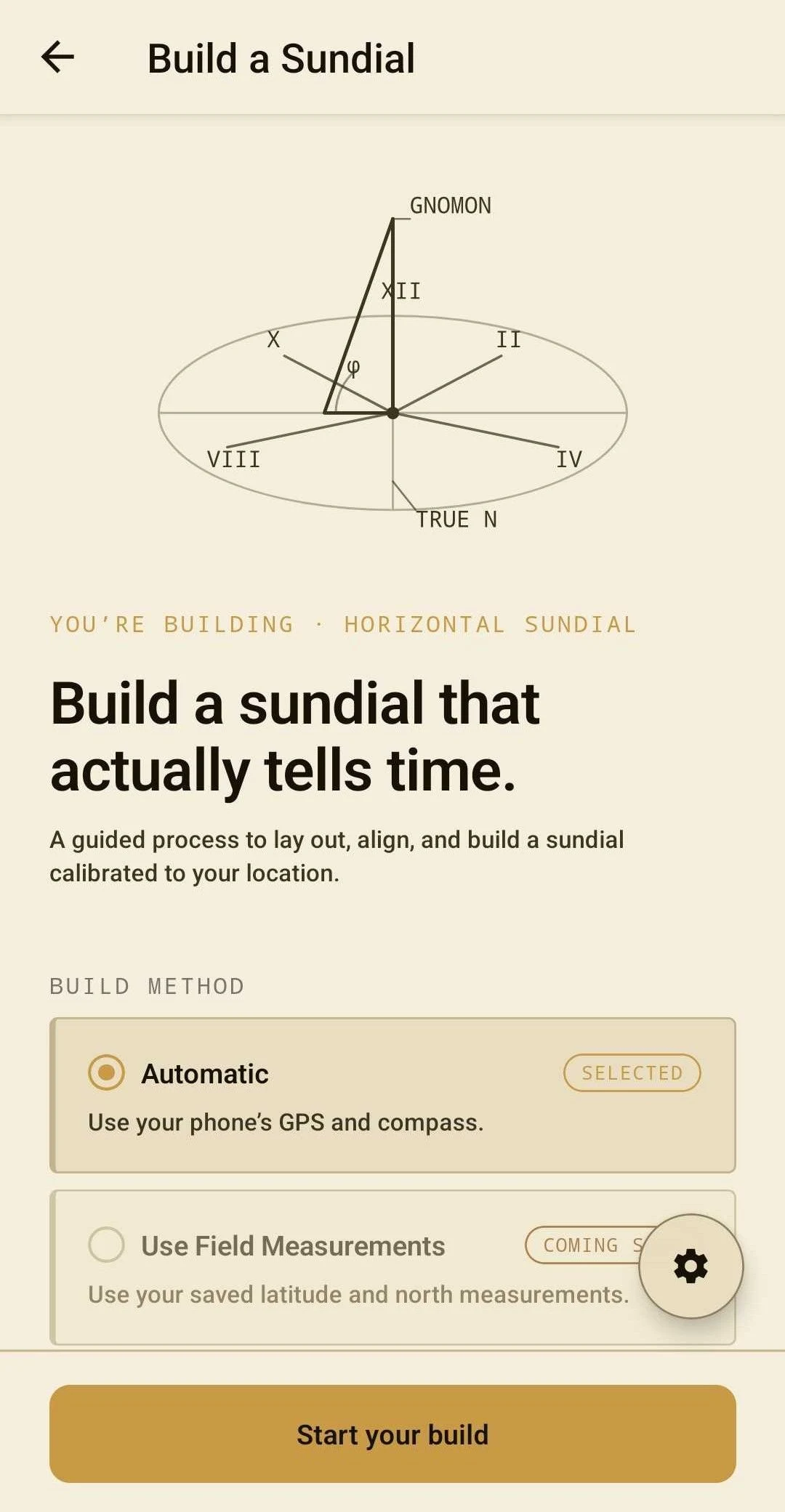 Build a sundial that actually tells time - calibrated to your location